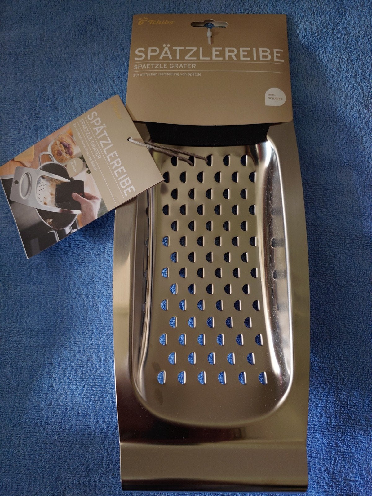NIEUWE Spätzlereibe / Spätzle Grater van Tchibo - RVS, Ophalen of Verzenden, Nieuw, Metaal