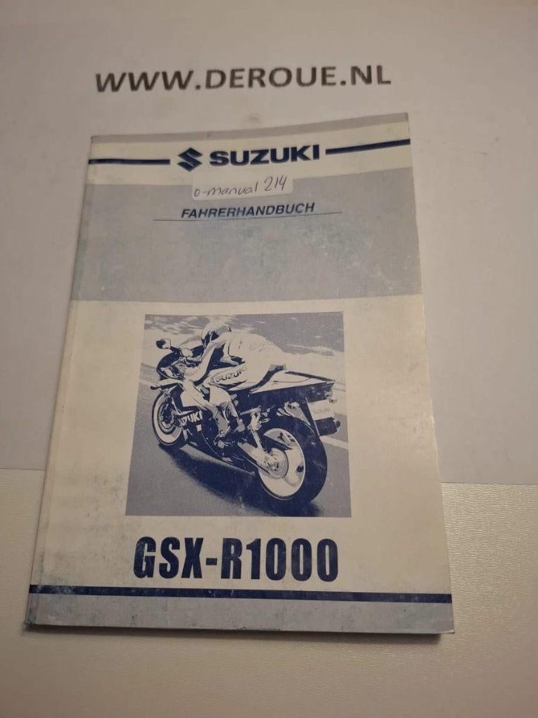 214 0WNERS MANUAL SUZUKI GSX-R1000 2000 USED, Ophalen of Verzenden, Suzuki