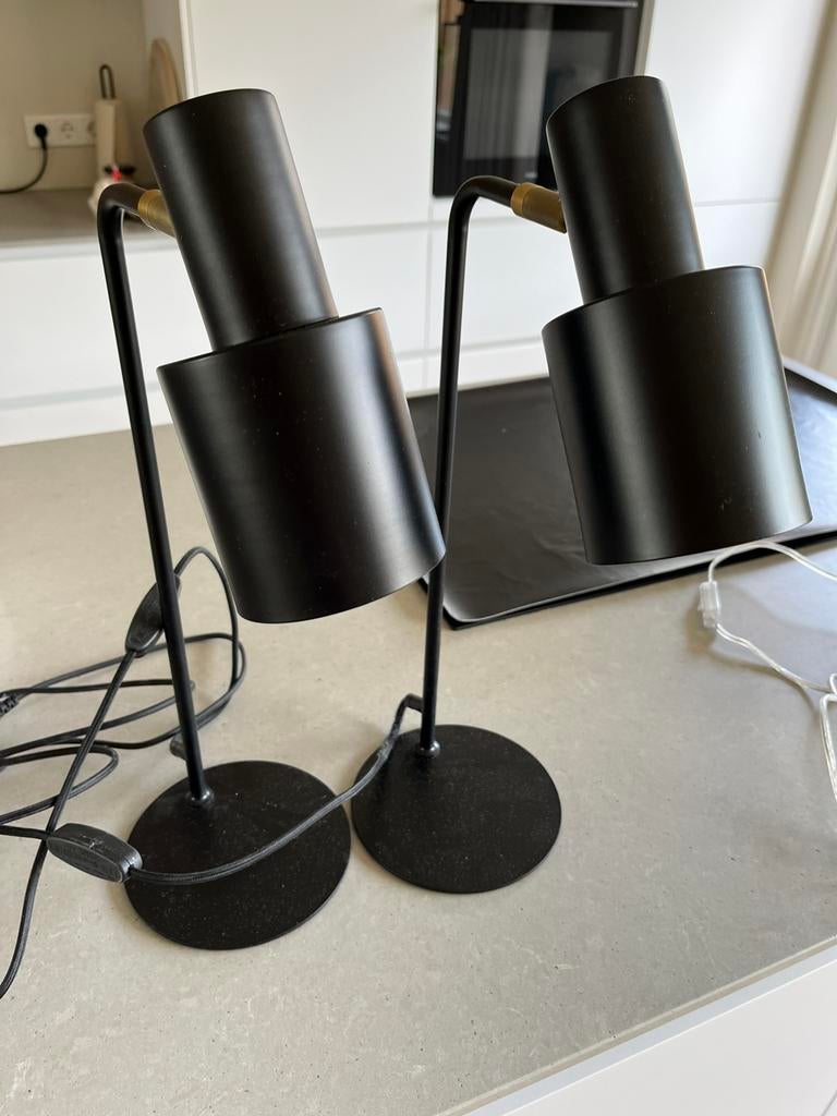 2x bureau lampen (nordin Karwei), Ophalen of Verzenden, Zo goed als nieuw, Minder dan 50 cm