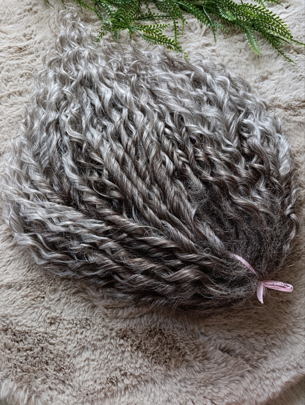 Dreadkrullen, dreadlocks set grijs, Ophalen of Verzenden, Nieuw, Pruik of Haarverlenging