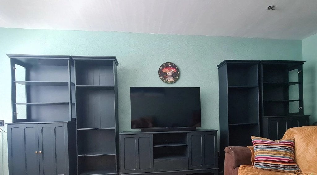 LOMMARP Set Donker Blauwgroen Zo Goed Als Nieuw!, Ophalen, 200 cm of meer, Met lade(s), 50 tot 100 cm