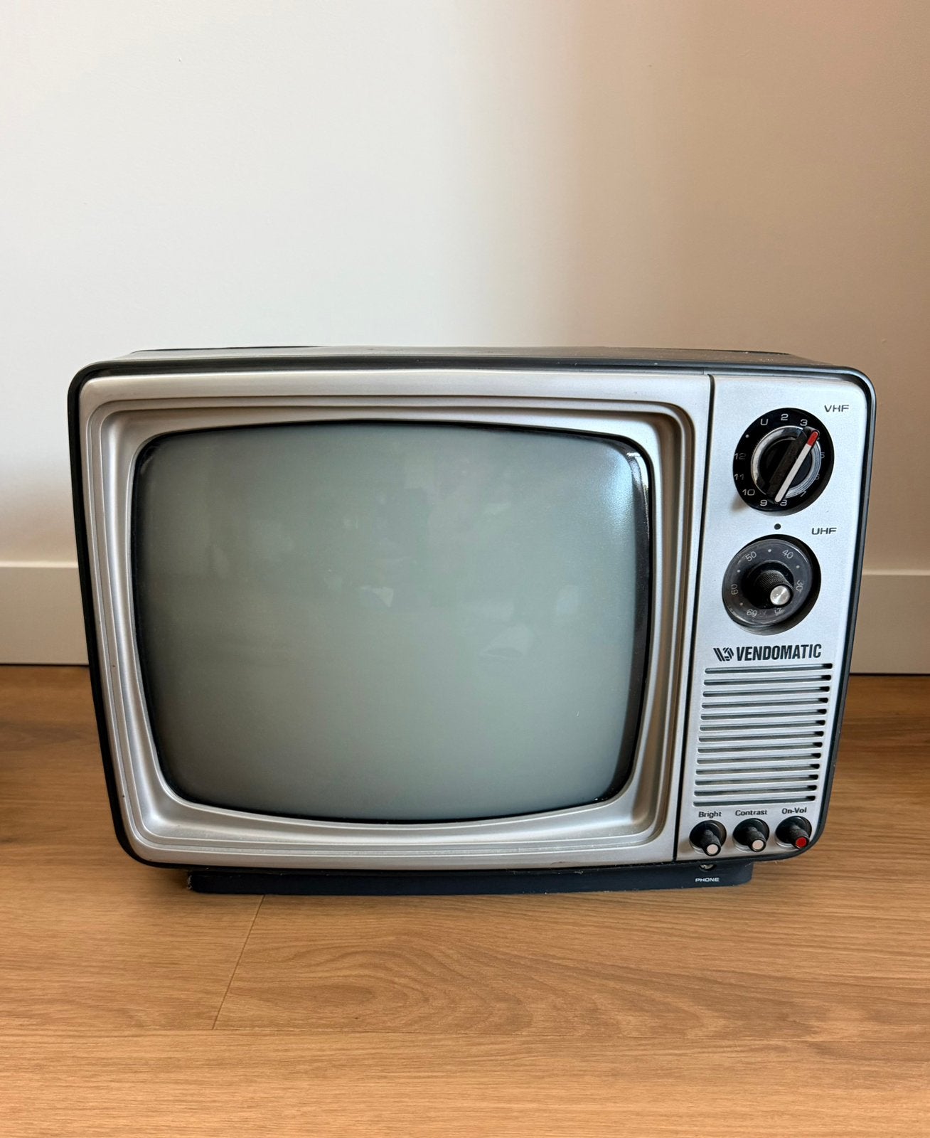 Vintage Vendomatic zwart-wit tv | 230V & 12V, Audio, Tv en Foto, Televisies, Gebruikt, 50 Hz, Minder dan 40 cm, Ophalen