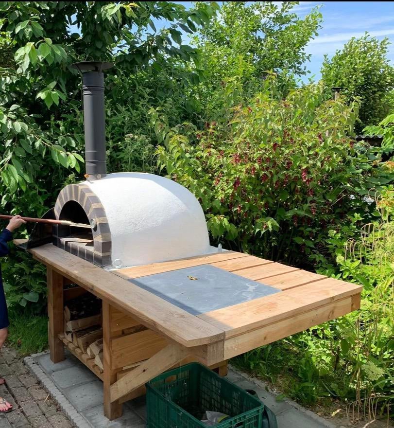 Pizzaoven Steenoven Houtgestookt – Bezorging NL, Tuin en Terras, Pizzaovens, Ophalen, Nieuw