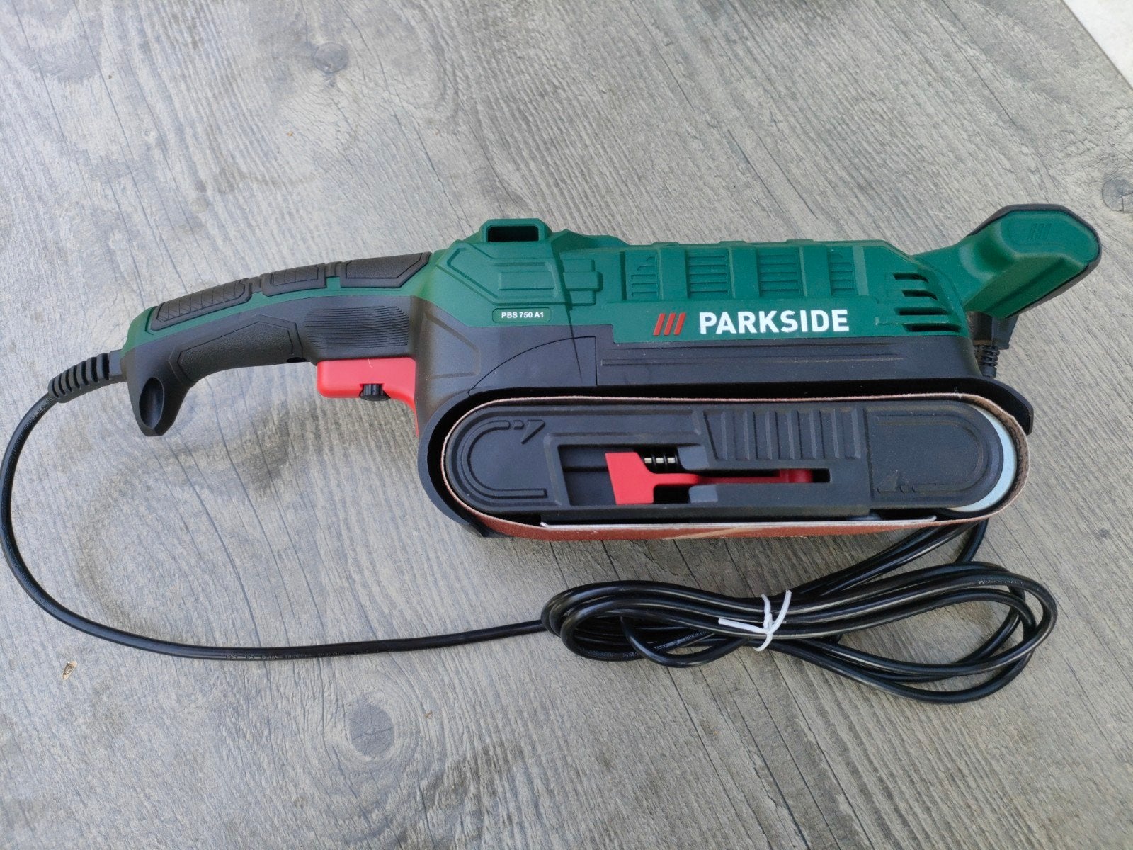 Parkside Bandschuurmachine PBS 750 A1 - nieuw !!!, Doe-het-zelf en Verbouw, Ophalen of Verzenden, Zo goed als nieuw, 600 tot 1200 watt