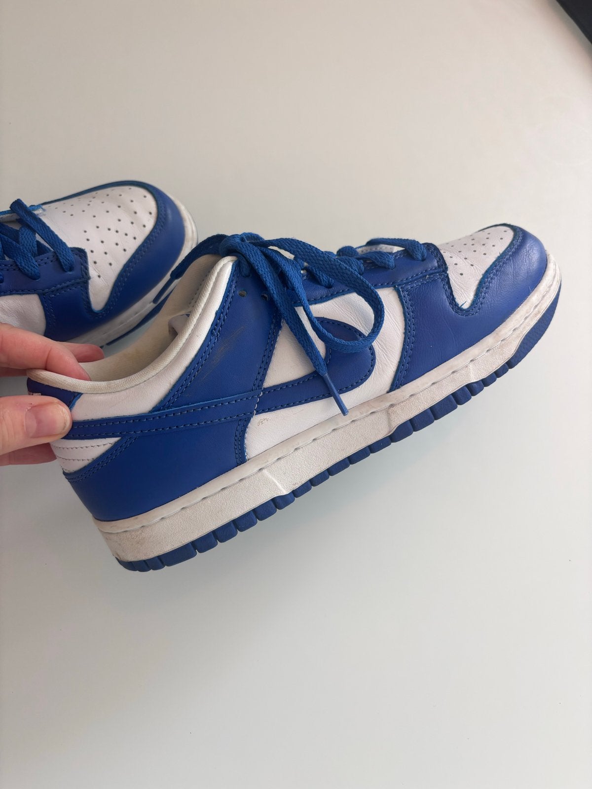 Nike Dunk Low Royal Blue White Sneakers, Blauw, Ophalen of Verzenden, Sneakers of Gympen, Zo goed als nieuw