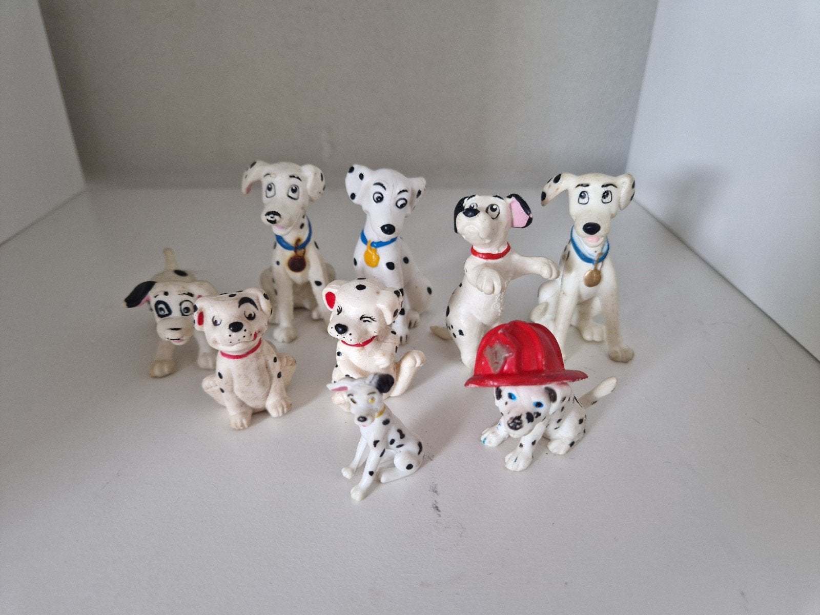 9 Figuren uit 101 Dalmatiers Disney, Ophalen of Verzenden, Overige figuren, Gebruikt, Beeldje of Figuurtje