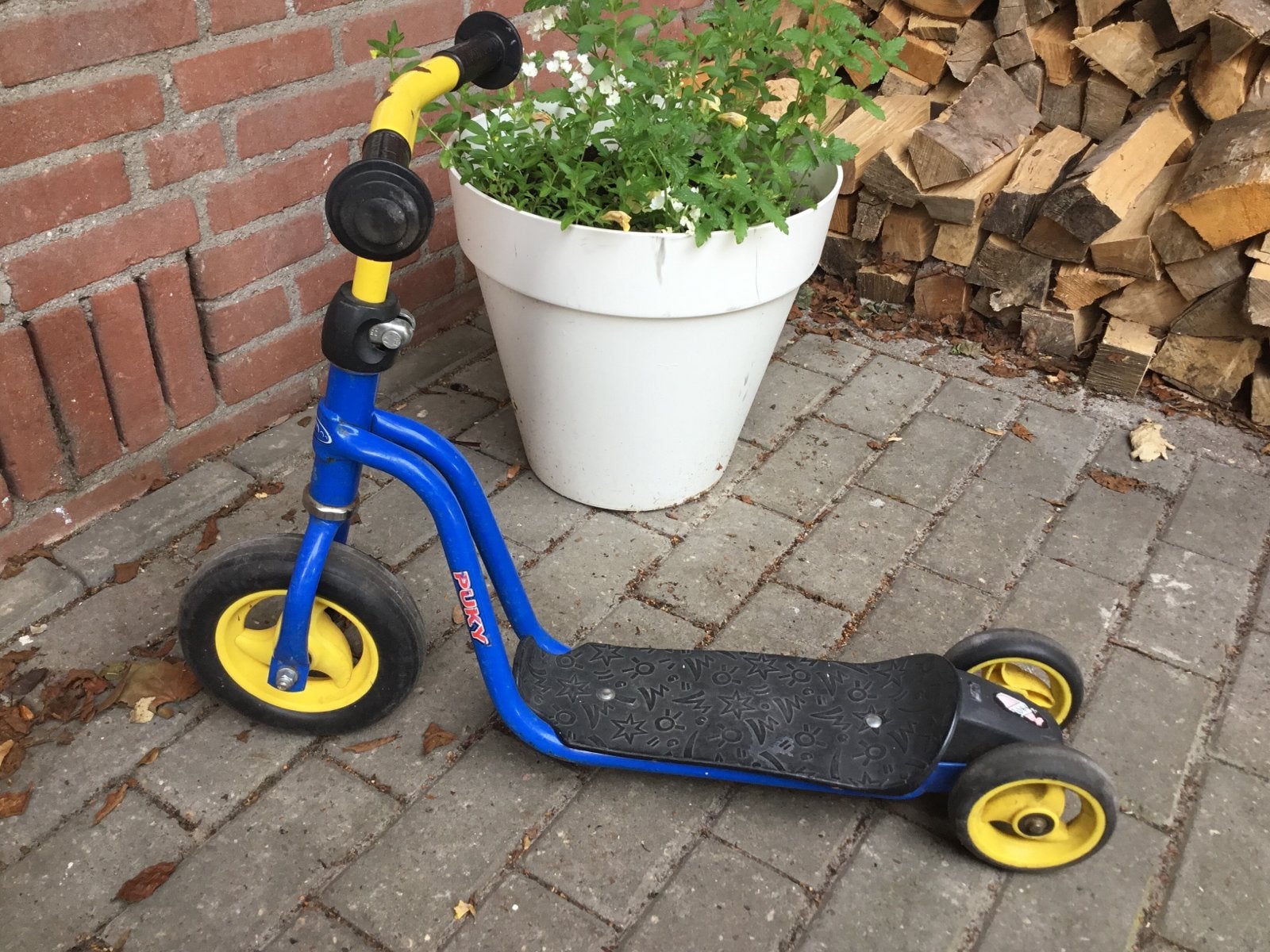 Puky step blauw retro modelletje, Fietsen en Brommers, Steps, Ophalen, Gebruikt, Gewone step