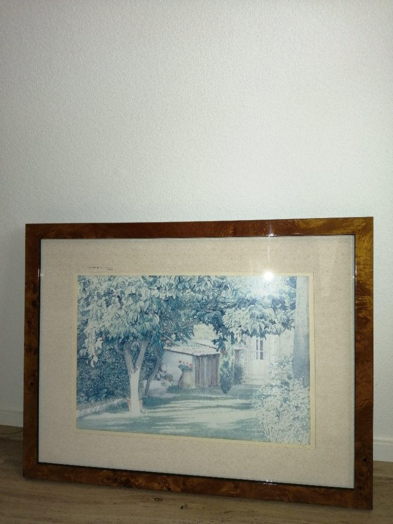 2 Schilderijen of foto lijsten noten, Huis en Inrichting, Ophalen of Verzenden, Zo goed als nieuw, Minder dan 50 cm, Schilderij