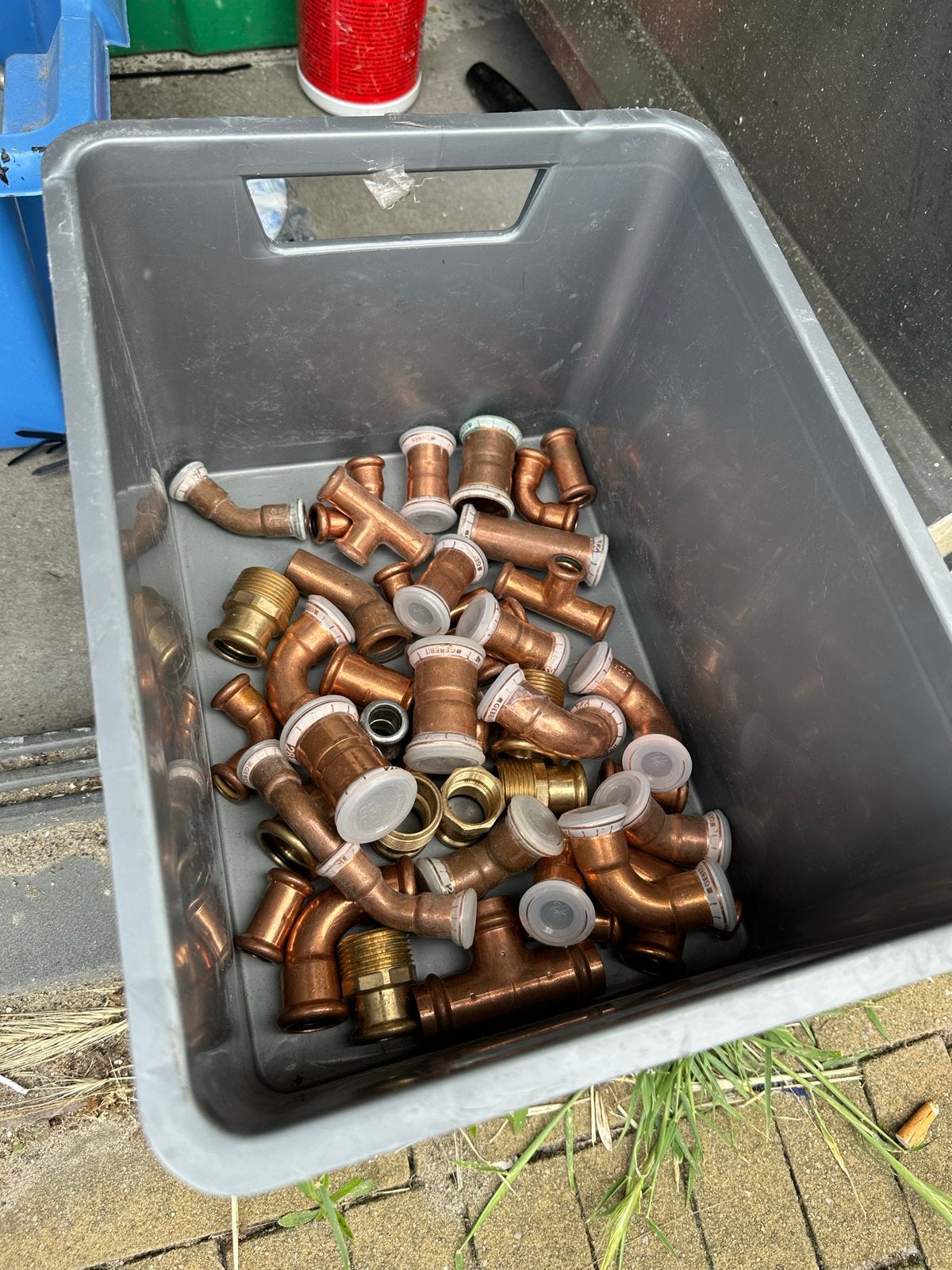 Mapress en Sanha press koppelingen (staal, koper, messing), Ophalen, Overige materialen, Bochten, Nieuw