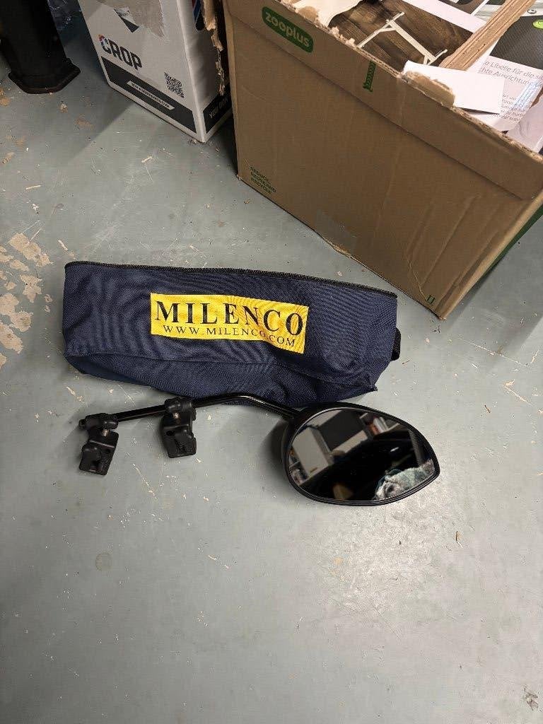 1 Milenco Aero 4 caravanspiegel vlak glas, Ophalen of Verzenden, Zo goed als nieuw