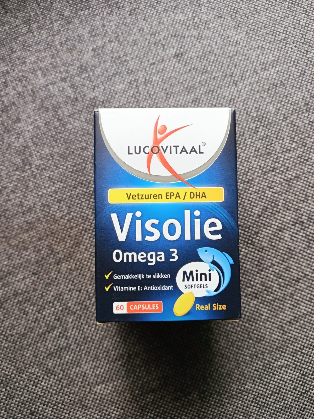 Lucovitaal Visolie Omega 3 Mini Softgels - 60 capsules, Ophalen of Verzenden, Nieuw, Overige typen
