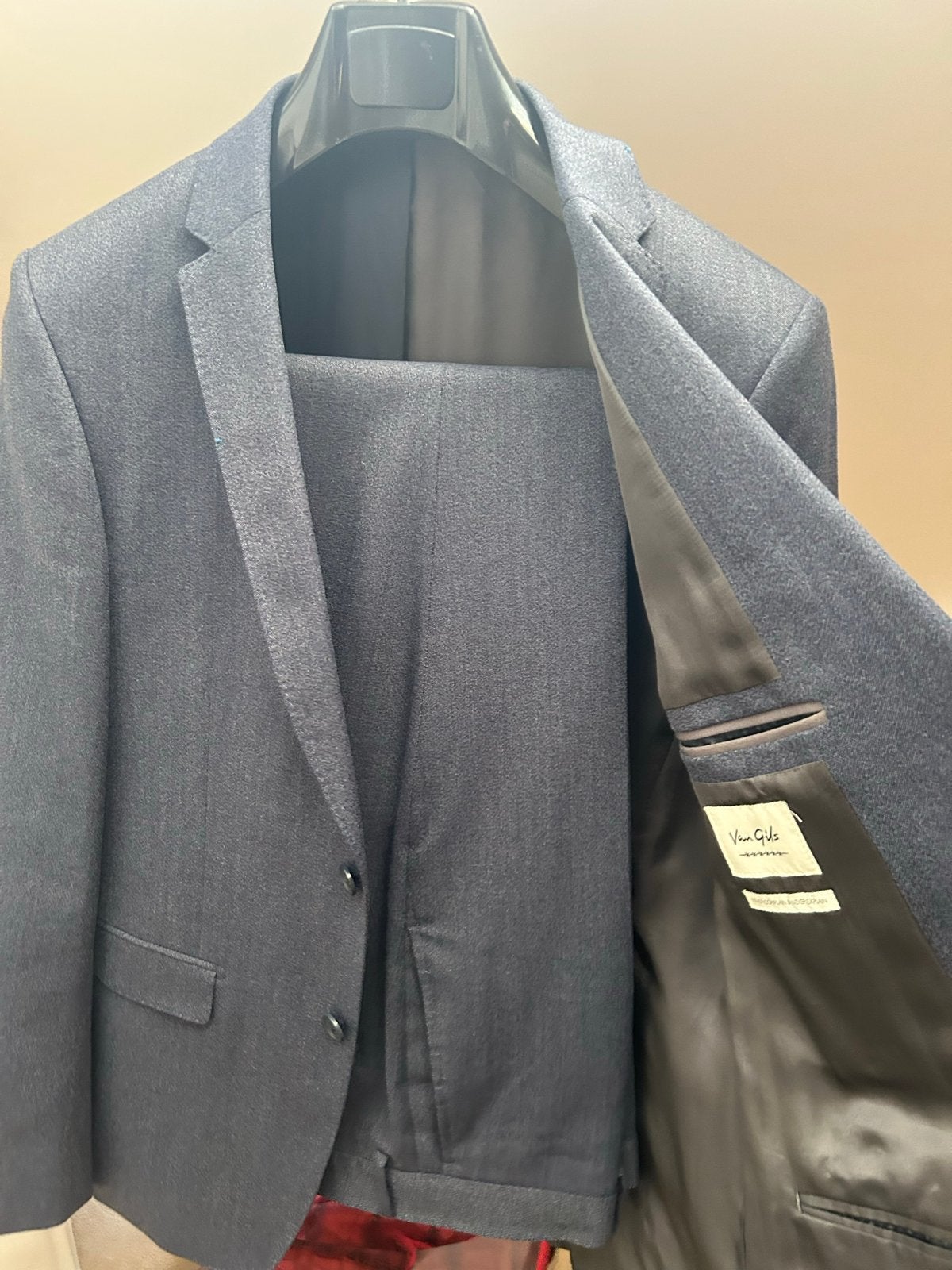 Van Gils Blazer met Broek - Nieuwstaat - Maat L, Kleding | Heren, Ophalen of Verzenden, Nieuw, Maat 52/54 (L), Blauw