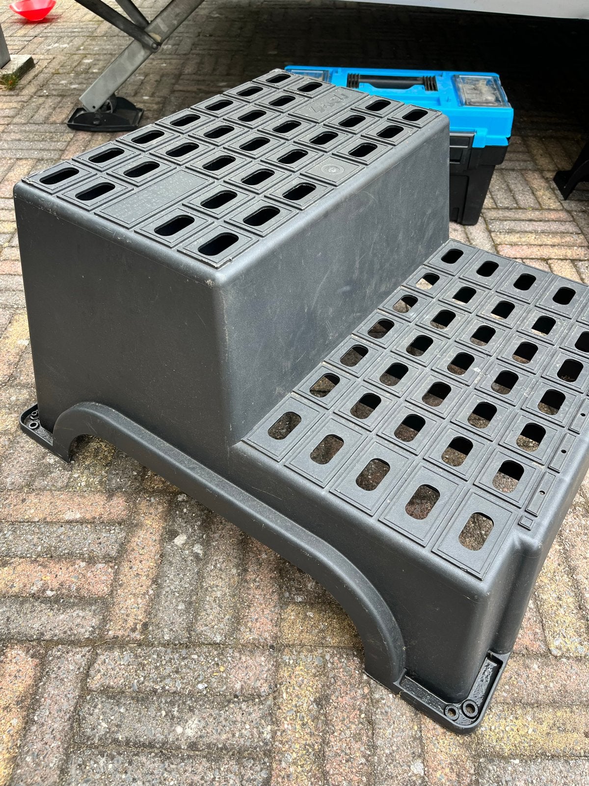 MGI Extra Brede Dubbele Opstap voor Caravan/Camper, Caravans en Kamperen, Kampeeraccessoires, Ophalen, Gebruikt