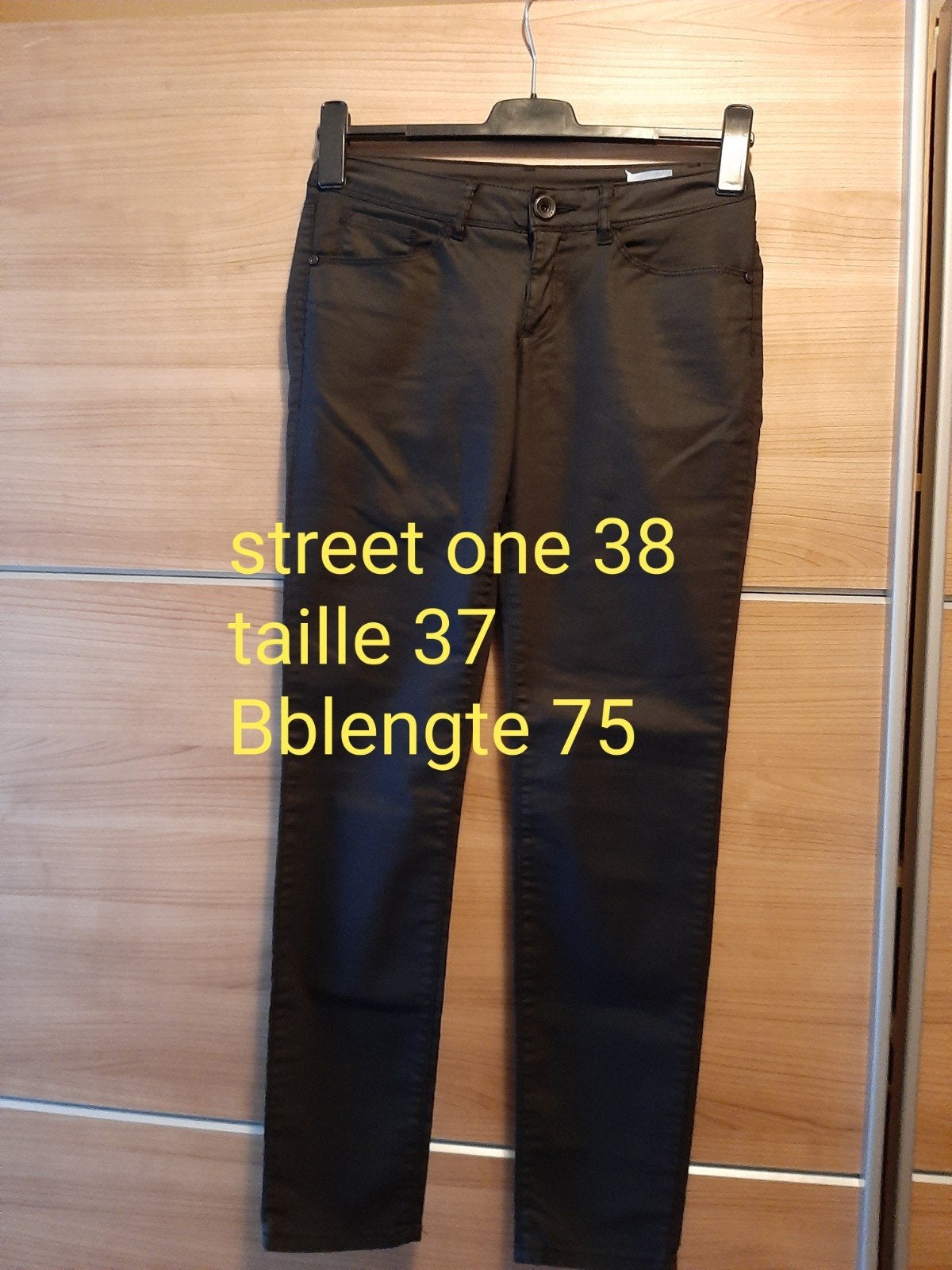 street one broek zwart gecoat maat 38, Maat 38/40 (M), Zwart, Street One, Ophalen of Verzenden