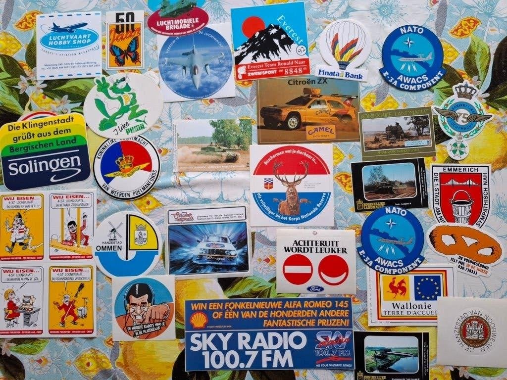 Vintage Stickers, Ophalen of Verzenden, Zo goed als nieuw