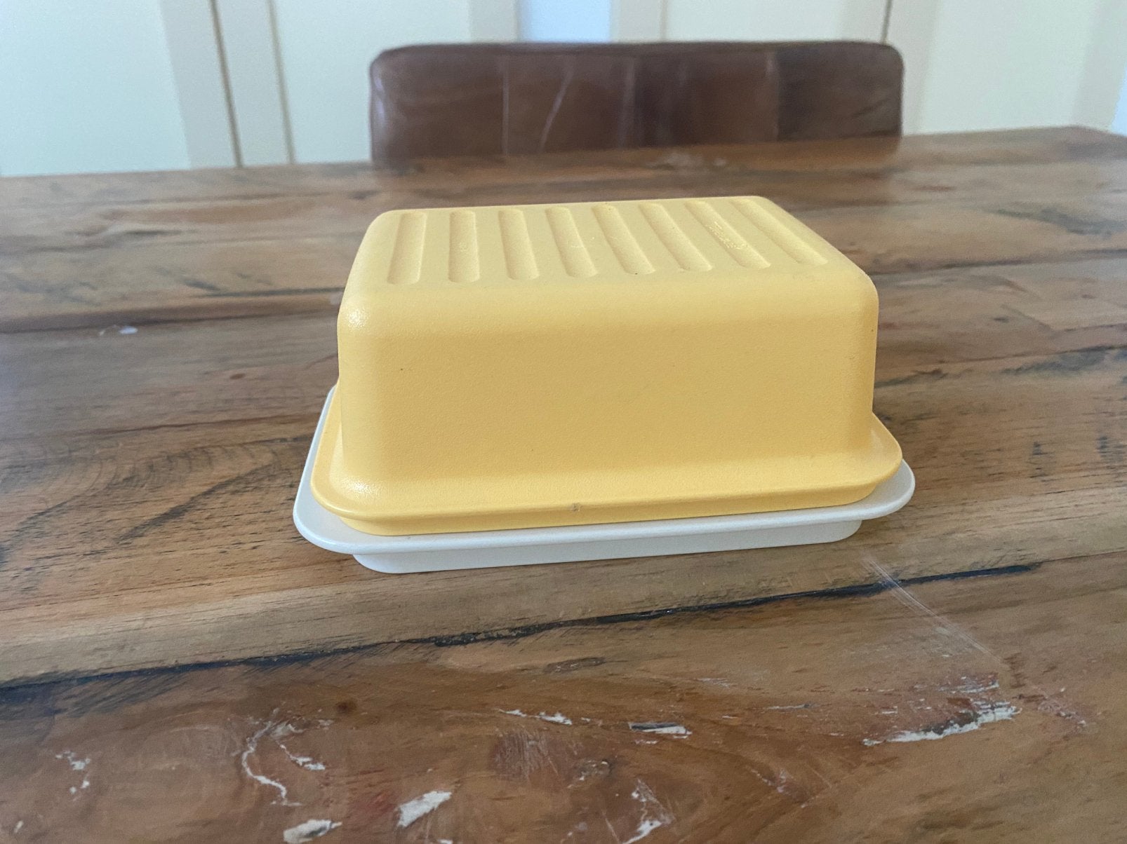 Tupperware botervloot, Huis en Inrichting, Keuken | Tupperware, Ophalen of Verzenden, Geel, Overige typen