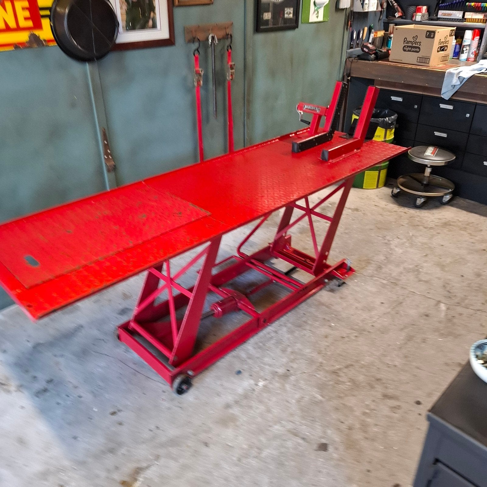 Te koop: motorheftafel, Ophalen, Gebruikt