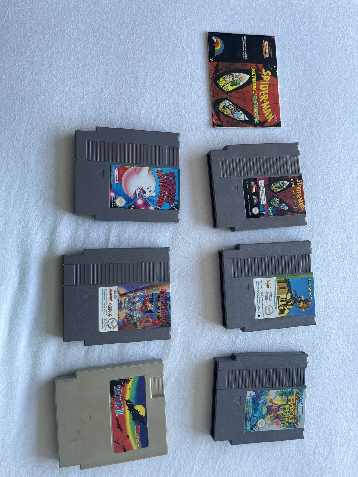 NES games– 5 originele PAL games + vintage Batman II bootleg, 1 speler, Ophalen of Verzenden, Avontuur en Actie