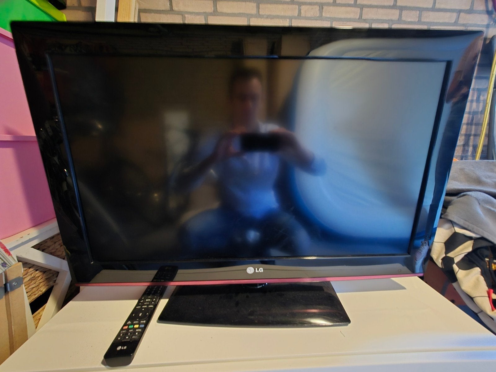 LG 32LD350 32 inch full HD LCD tv, Ophalen, Gebruikt, 50 Hz, LG