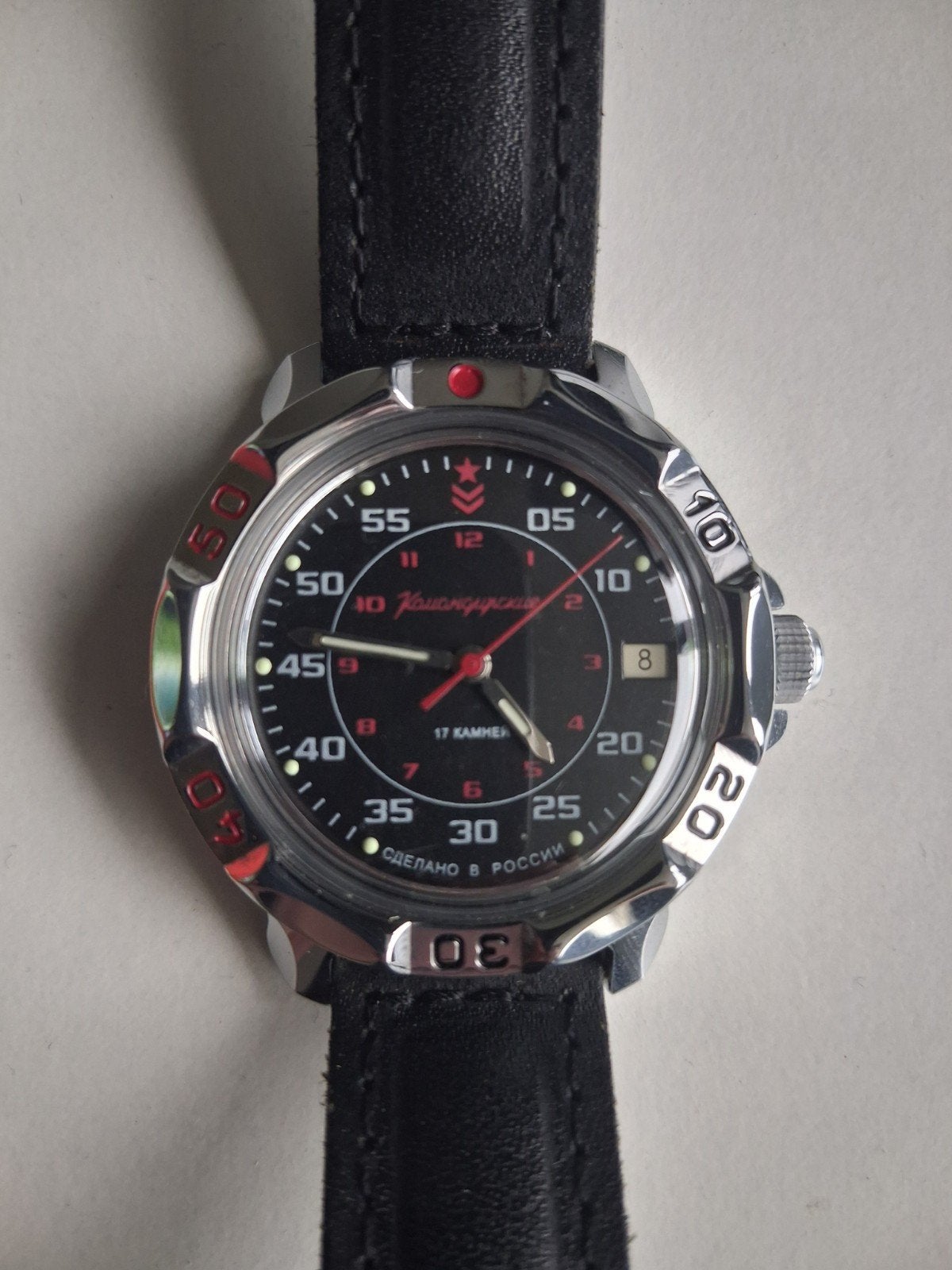 Vostok Komandirskie horloge, Overige merken, Leer, Staal, Polshorloge