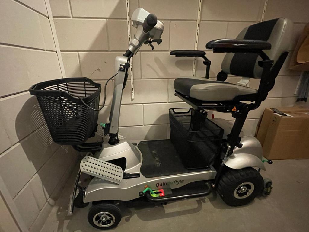 Scootmobiel quinga flyte met auto systeem, Ophalen, Gebruikt, Quingo