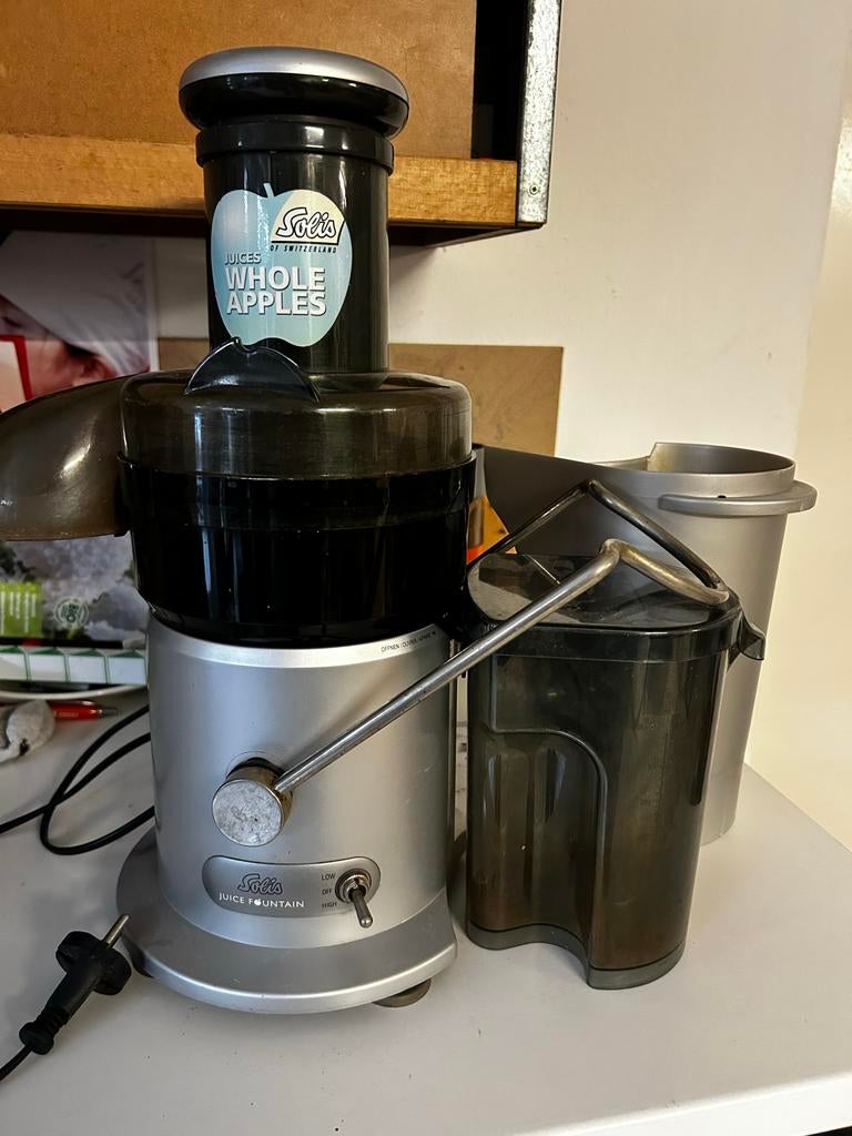 Solis Juice Fountain sapcentrifuge rvs, Witgoed en Apparatuur, Juicers, Ophalen, Gebruikt, Elektrisch, Sapcentrifuge