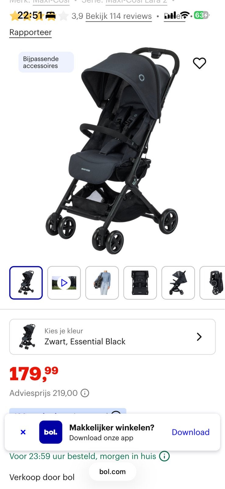 Maxi cosi lara 2, Ophalen, Zo goed als nieuw, Maxi-Cosi