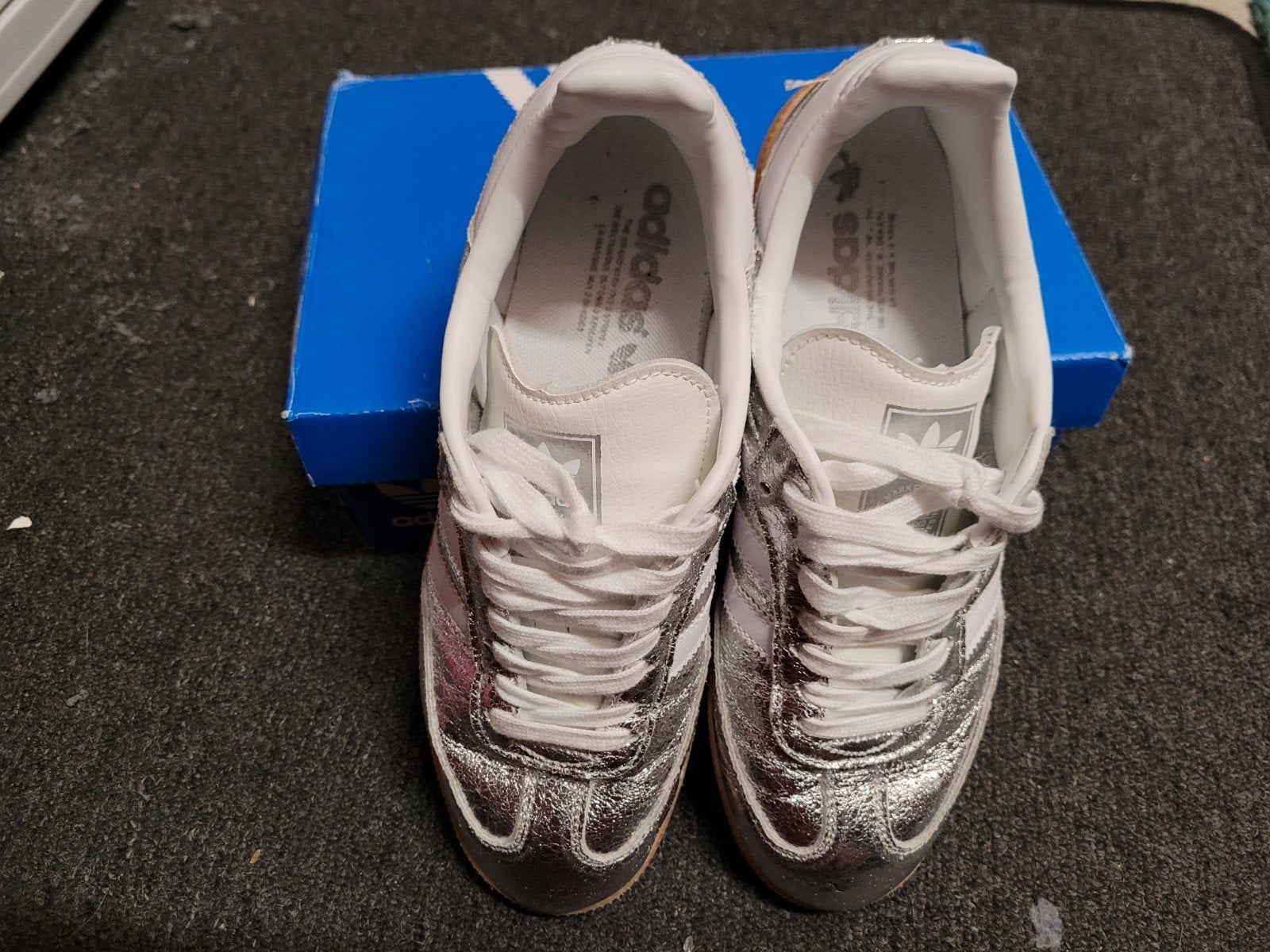 Adidas Samba zilveren sneakers maat 39 1/3, Overige kleuren, Adidas, Ophalen of Verzenden, Sneakers of Gympen