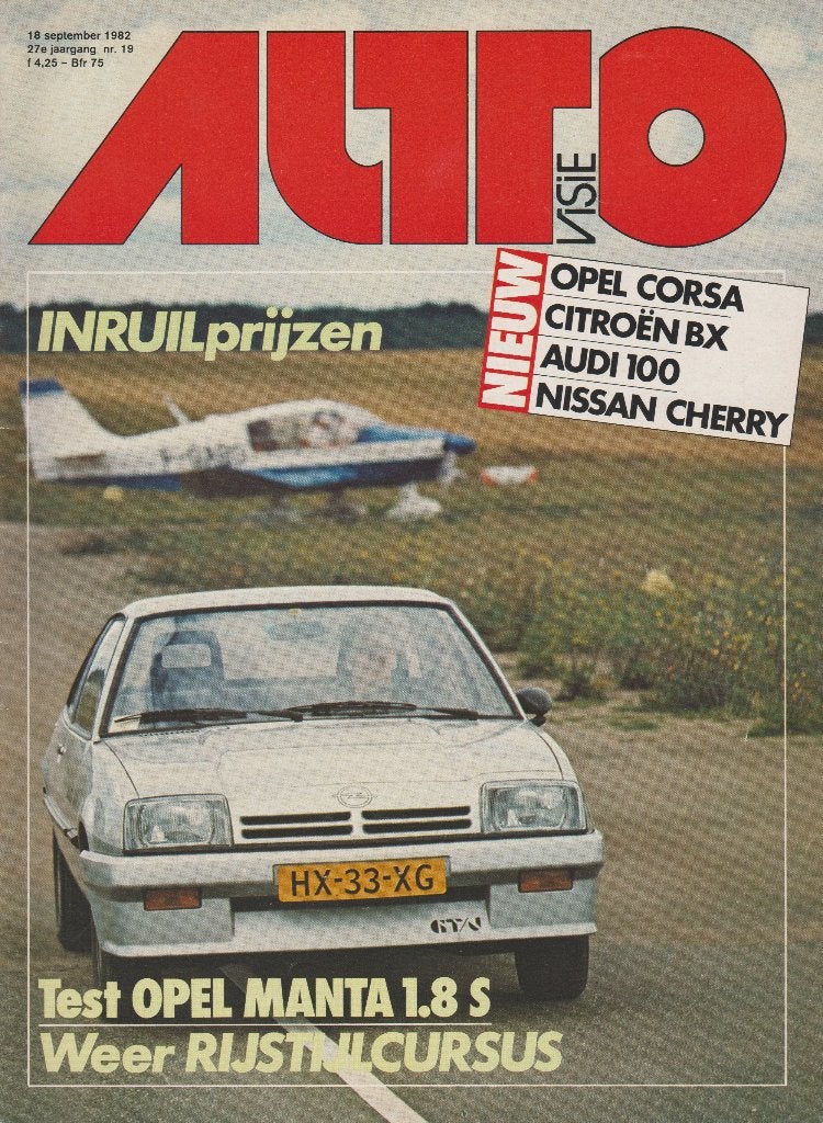 Opel Manta B 1,8 GT-J test in Autovisie 1982, Gelezen, Opel, Ophalen of Verzenden, Autovisie