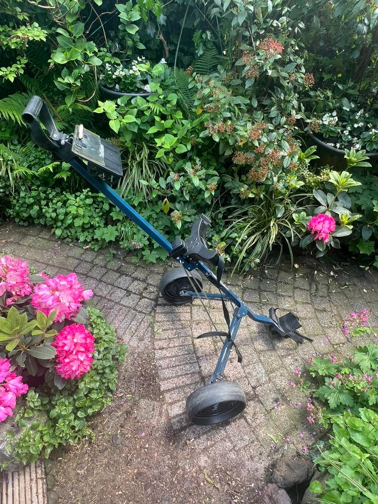 Golf trolley, Sport en Fitness, Golf, Ophalen, Gebruikt, Golfkar