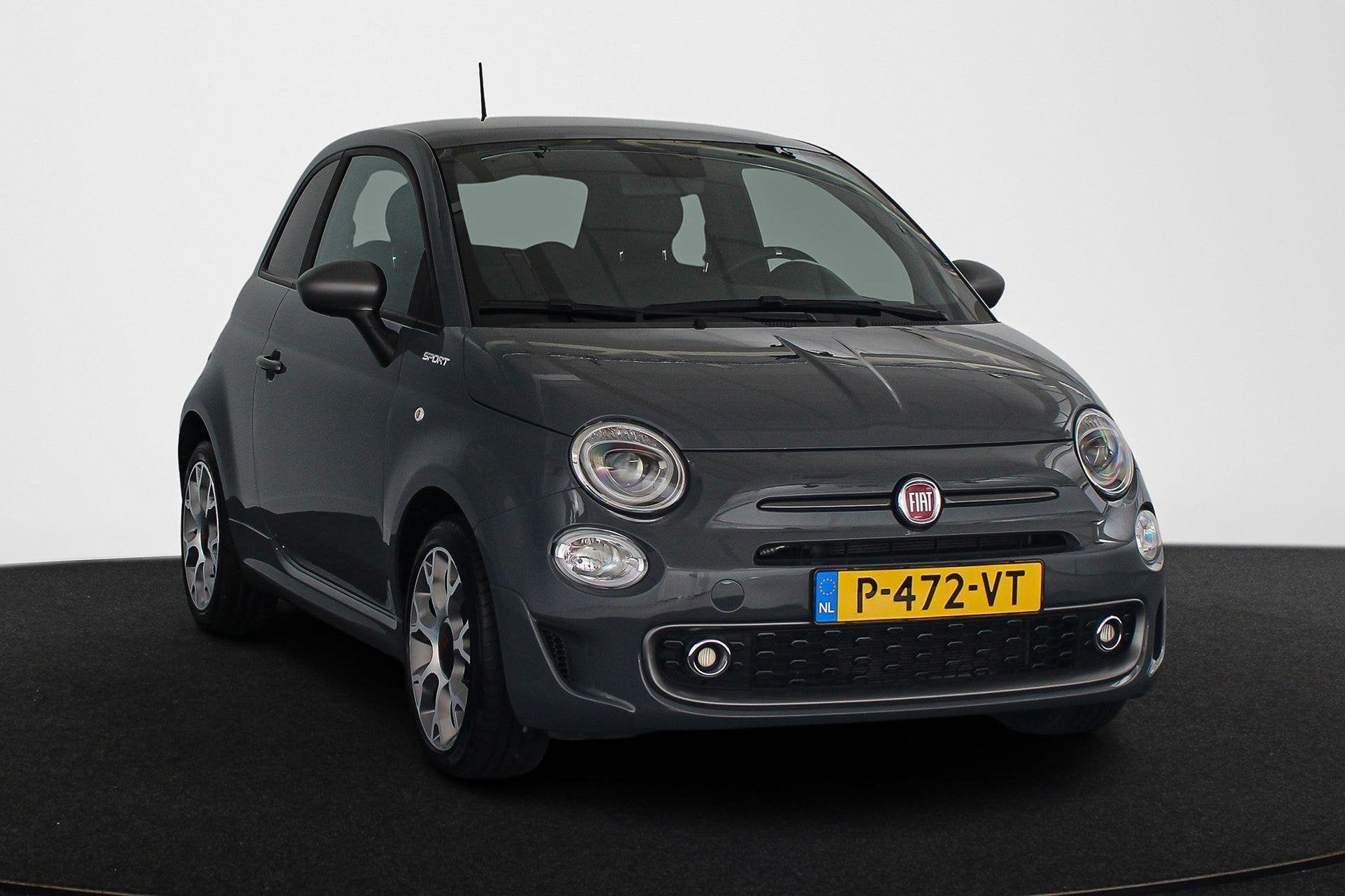 Fiat 500 1.0 Hybrid Sport Panoramadak Climate Control Apple, Voorwielaandrijving, Stof, 4 stoelen, Verwarmde buitenspiegels