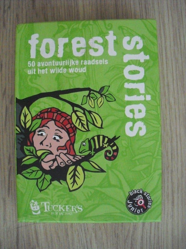 Forest Stories 50 avontuurlijke raadsels uit het wilde woud, Vijf spelers of meer, Ophalen of Verzenden, Nieuw, Black Stories Junior