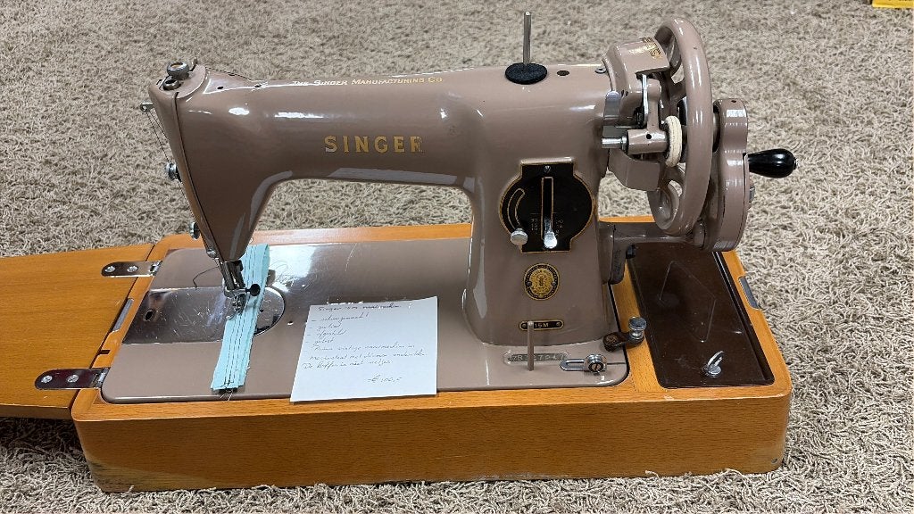 SINGER 15 M HANDNAAIMACHINE helemaal nagekeken - WD014, Gebruikt, Singer, Naaimachine, X
