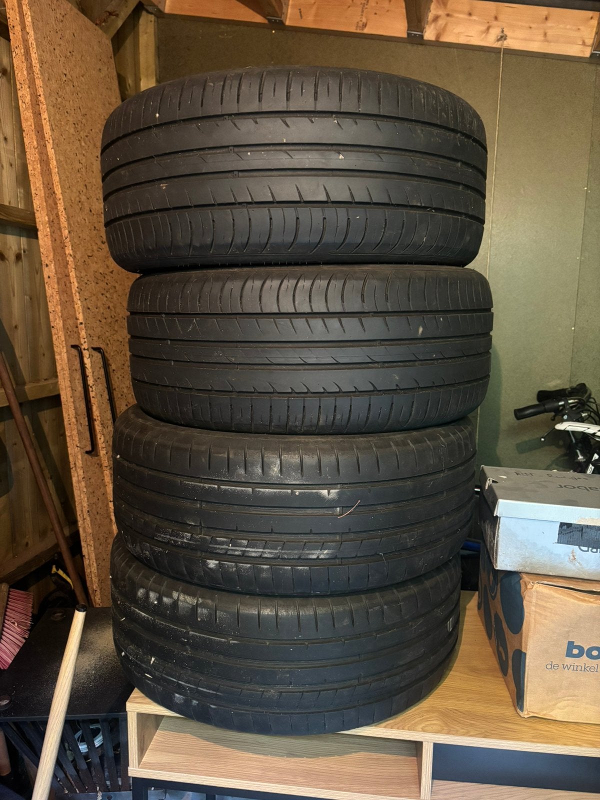 Autobanden van Hankook, Ophalen, Gebruikt