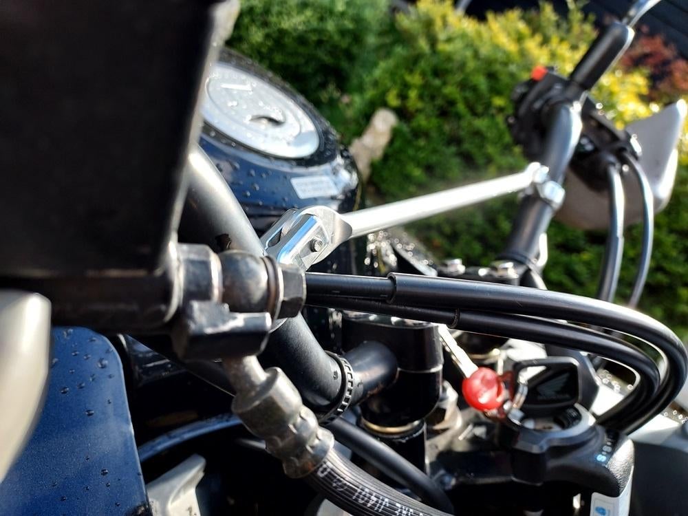 Aluminium cross-bar voor stuur All-road motoren, Verzenden, Gebruikt