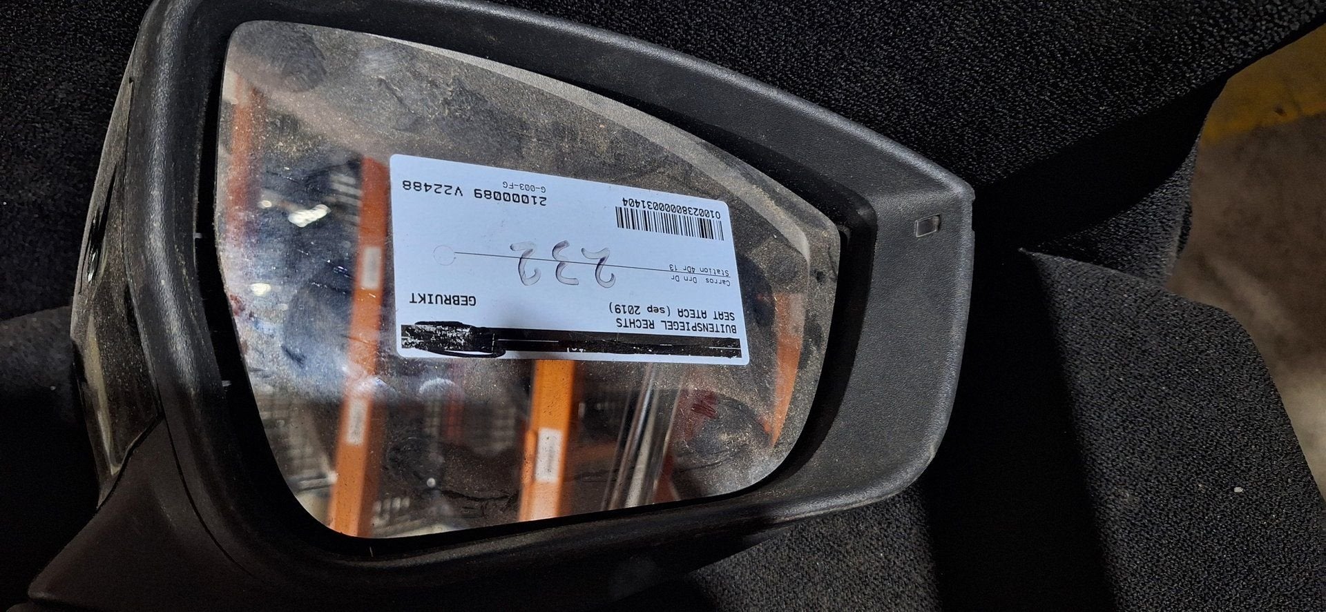 Originele Seat Ateca Buitenspiegel Rechts (Passagierszijde), Gebruikt, -, -, Ophalen of Verzenden