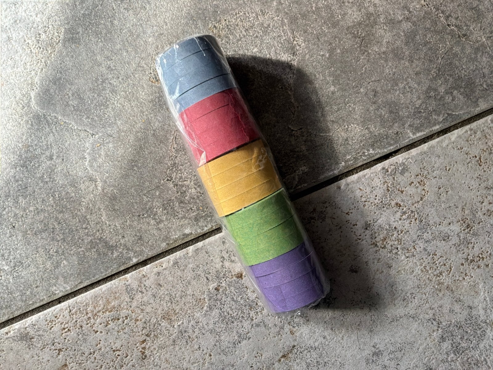 Set van 6 gekleurde knutselrollen - serpentine, Ophalen, Overige thema's, Nieuw, Meerkleurig