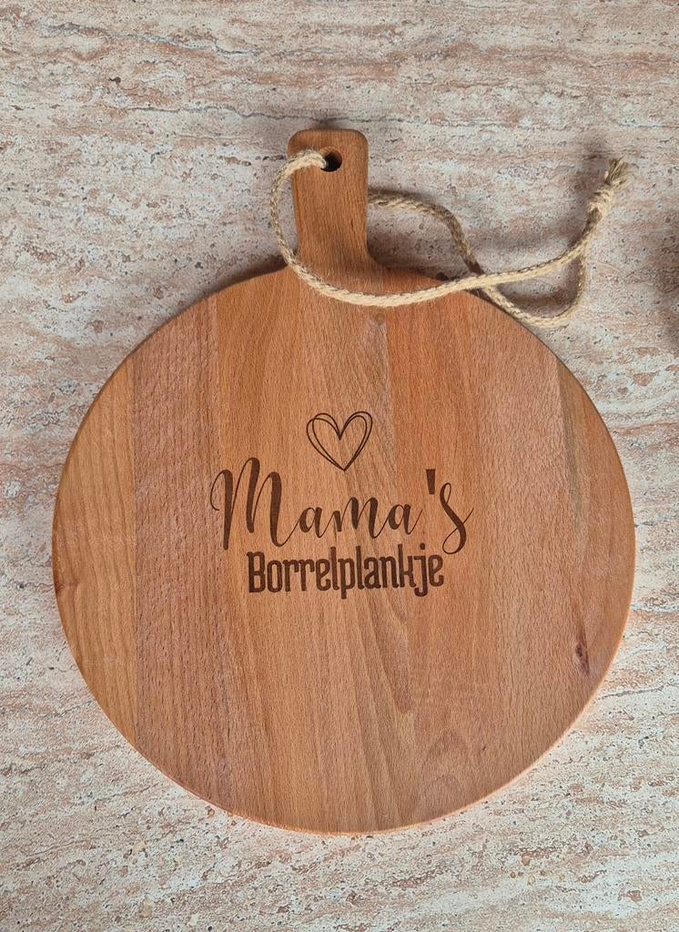 Gepersonaliseerde borrelplank – uniek cadeau, Ophalen of Verzenden, Nieuw