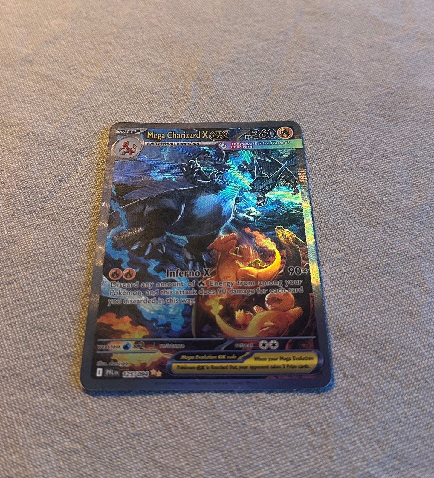 Mega Charizard X EX, Ophalen of Verzenden, Gebruikt