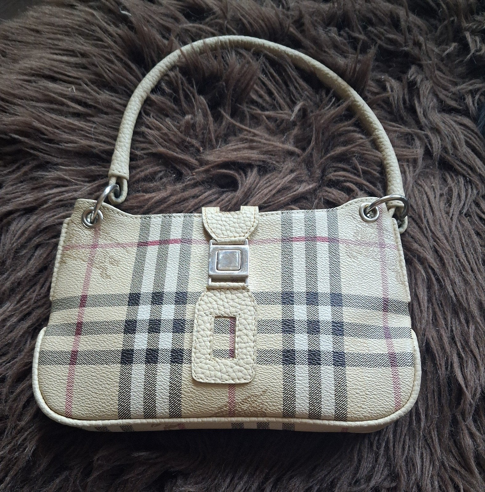 Burberry, Ophalen of Verzenden, Gebruikt, Beige, Handtas