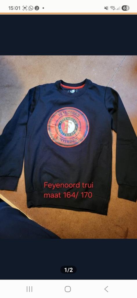 Feyenoord trui maat 164/170 €10, Ophalen of Verzenden, Zo goed als nieuw, Trui of Vest