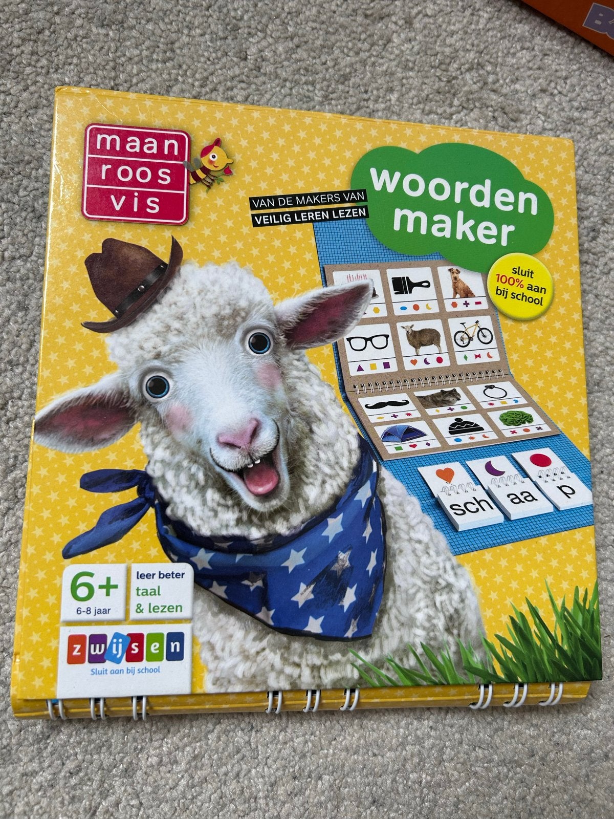 Maan Roos Vis Woordenmaker - Leren Lezen Spel, Ophalen of Verzenden, Nieuw, Taal en Lezen