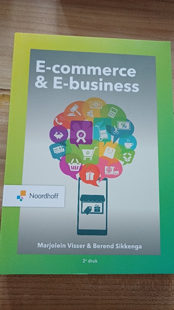E-commerce & E-business - Visser & Sikkenga, Boeken, Ophalen of Verzenden, Zo goed als nieuw, E-commerce en Internet, Marjolein Visser; Berend Sikkenga