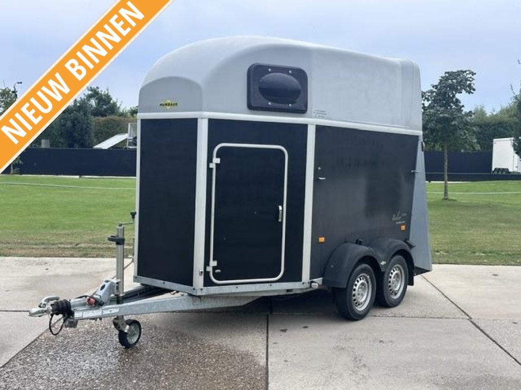 Humbaur 2 paardentrailer TOPSTAAT, Dieren en Toebehoren, Paarden en Pony's | Trailers en Aanhangwagens, Gebruikt, Hout, 2-paards trailer
