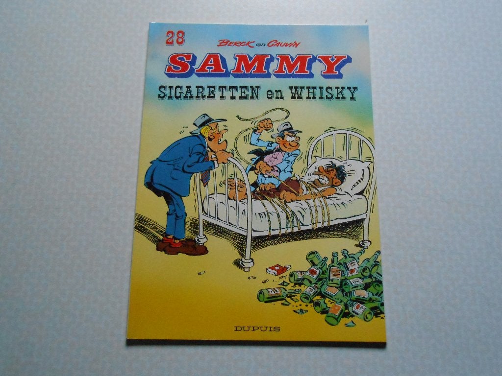 Sammy 28 Sigaretten en whisky 1991 1 ste druk., Eén stripboek, Nieuw, Ophalen of Verzenden, Berck/Cauvin
