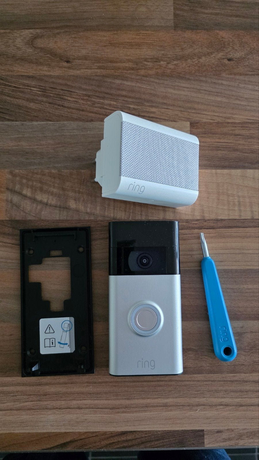 Ring Video Deurbel 2 met Chime - Draadloos, Ophalen of Verzenden, Bewegingsdetectiesensor, Gebruikt, Draadloos
