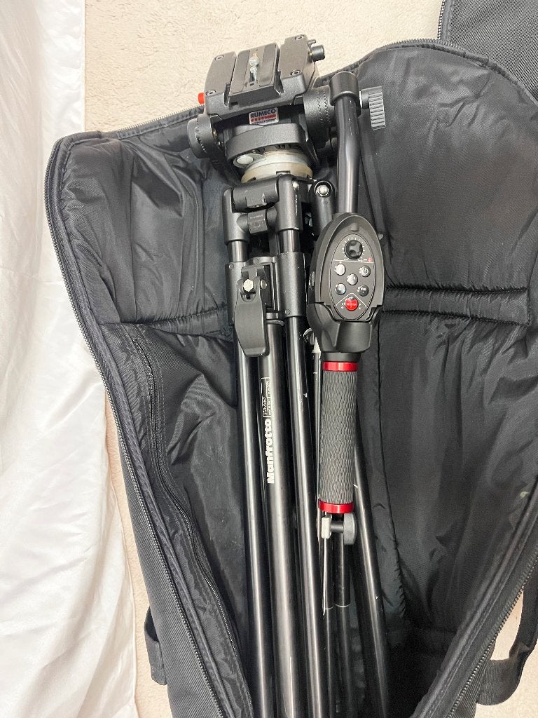 Manfrotto 315MVB1Professionele statief +Kop+afstandbedienin, N, N, Zo goed als nieuw, 175 cm of meer