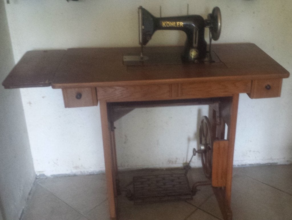 Köhler trapnaaimachine inklapbaar retro/vintage, Ophalen