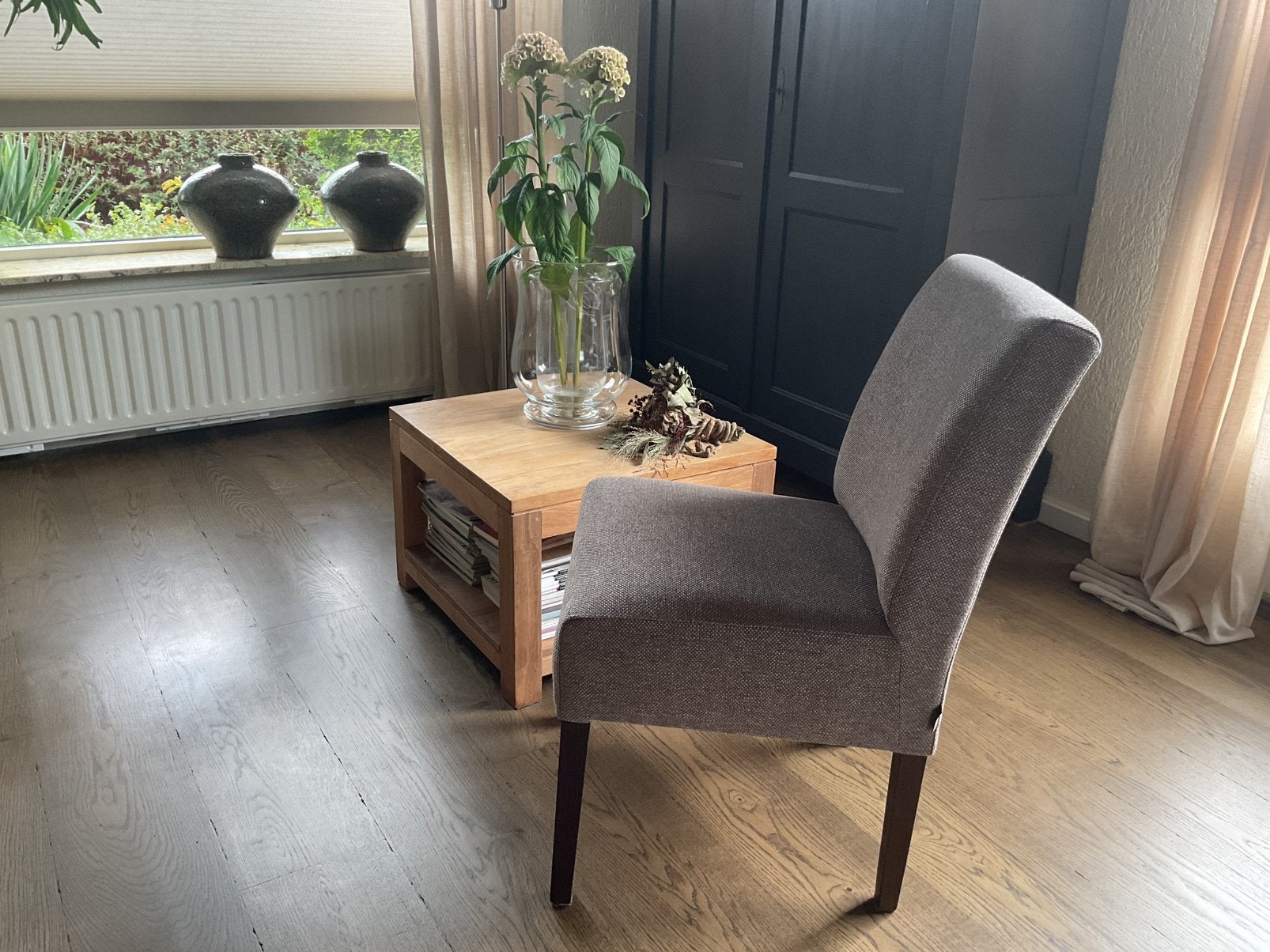 Eetkamer stoelen H&H, Ophalen, Zo goed als nieuw, Stof, Drie