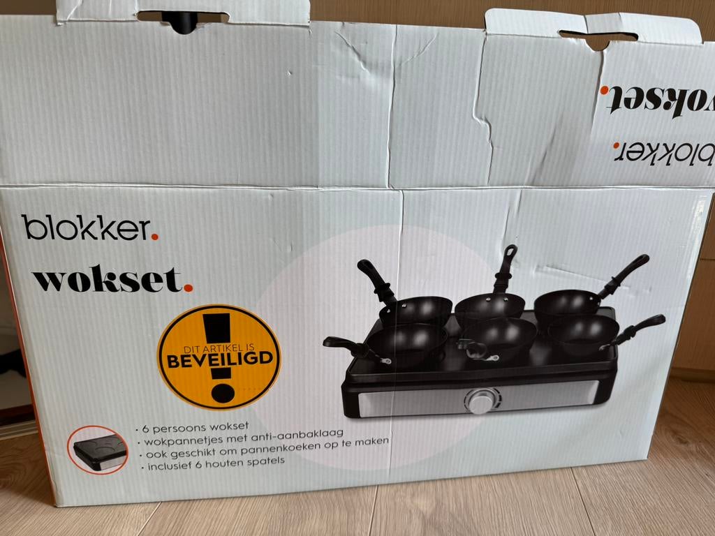 Wokset 6 personen, Ophalen of Verzenden, Zo goed als nieuw, 4 t/m 7 personen